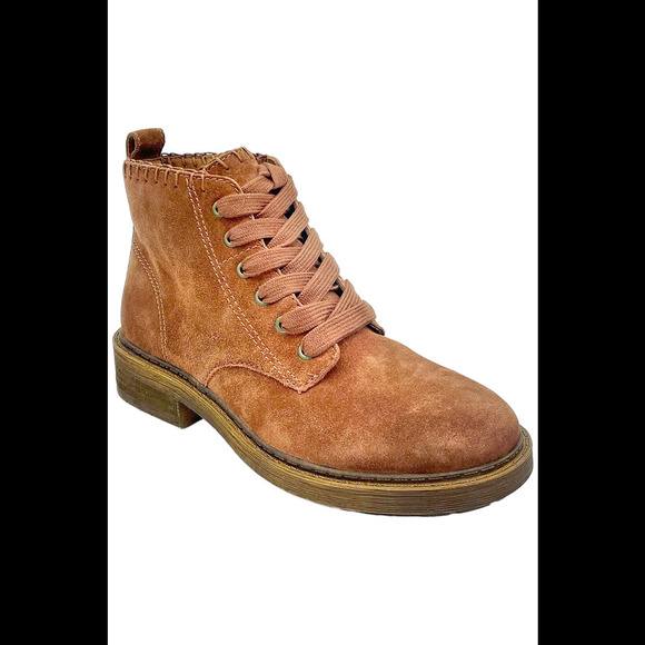 Zodiac Shoes - Zodiac Suede Lace-Up Boots Paisley Cognac - Medium